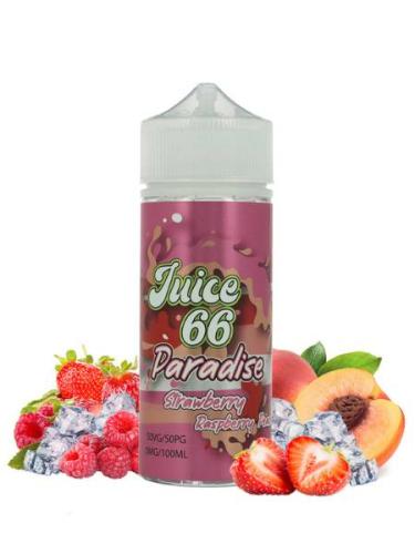E Liquide - Strawberry Raspberry Peach - 100 ml - Paradise - Juice 66